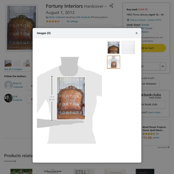 FORTUNY INTERIORS  coffee table book - Picture 3 of 3